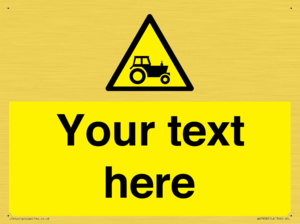 Custom warning farm machinery